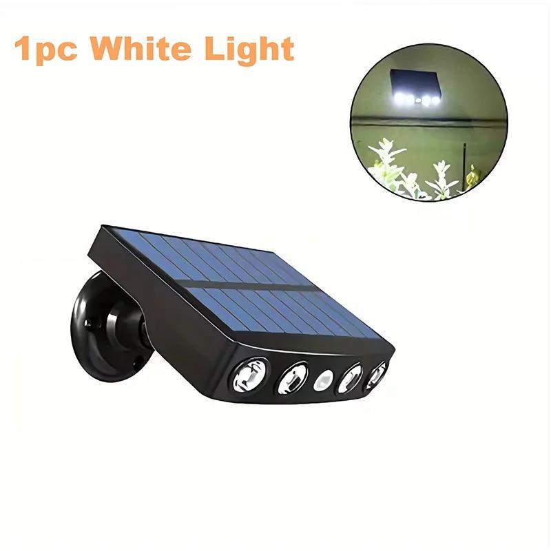 4LED Solar Wall Lamp Motion Sensor with 3 Lighting Modes Dusk to Dawn Waterproof Outdoor Night Light for Garden Yard Patio Pathway Security Lighting