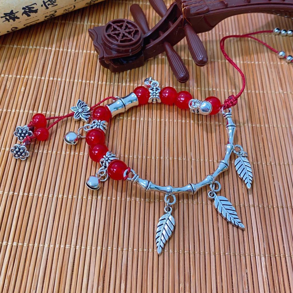 Alloy Style Vintage Plated Floral Bracelet Unique Geometric Hand Jewelry For Women