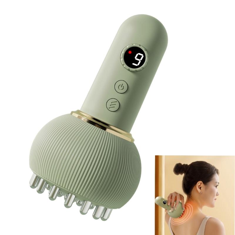 Rechargeable Guas Sha Tool Massagers 9Speed Vibrations Mode ABS Electric Scraper For Muscle Relief Home Office Use