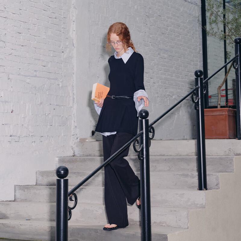 GREEN BELT Women's 3/4 Sleeve Knit Mid-Length Top