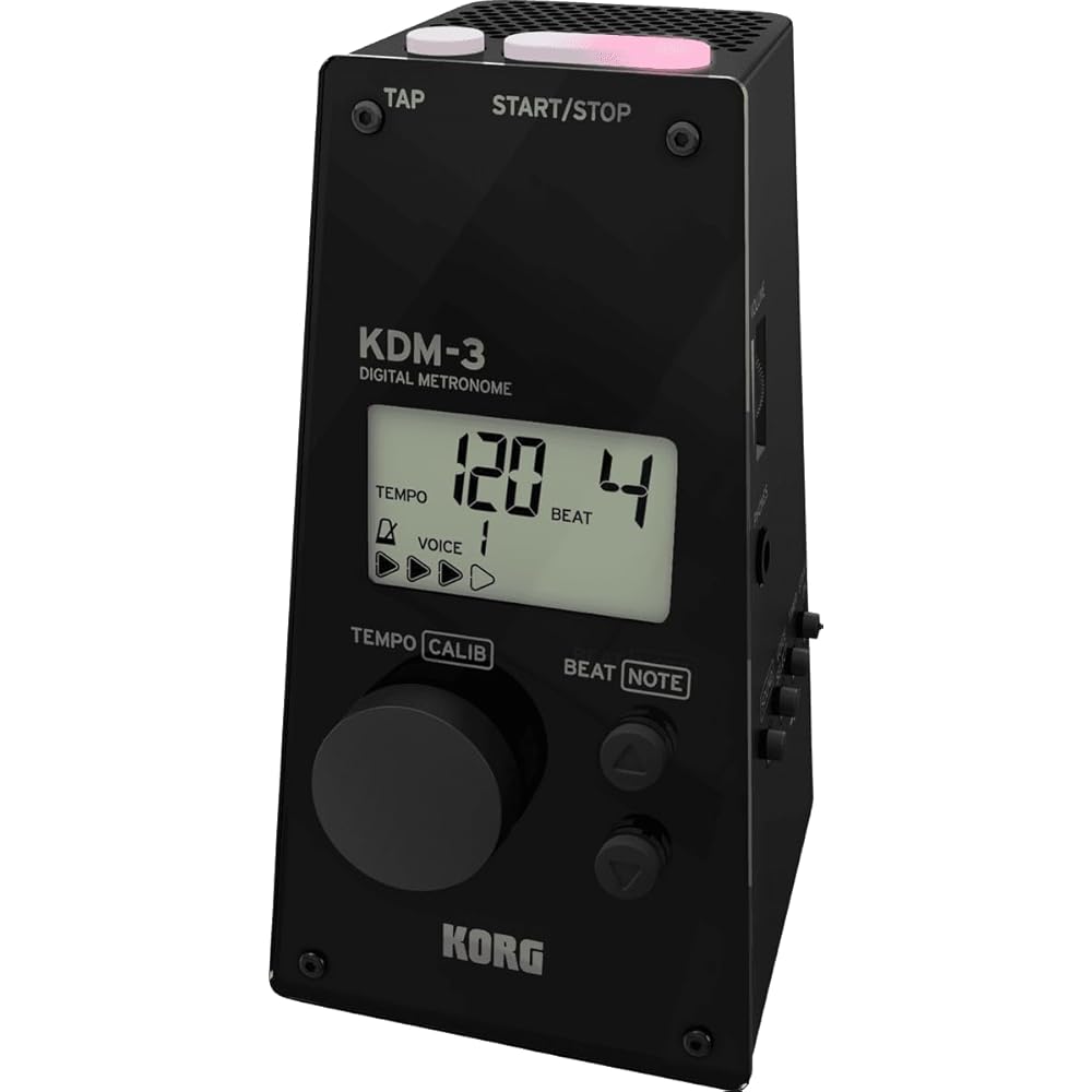 KORG (KORG) Metronome KDM-3, BK, Black, Perfect for Individual Practice, Part Practice, Practice,...