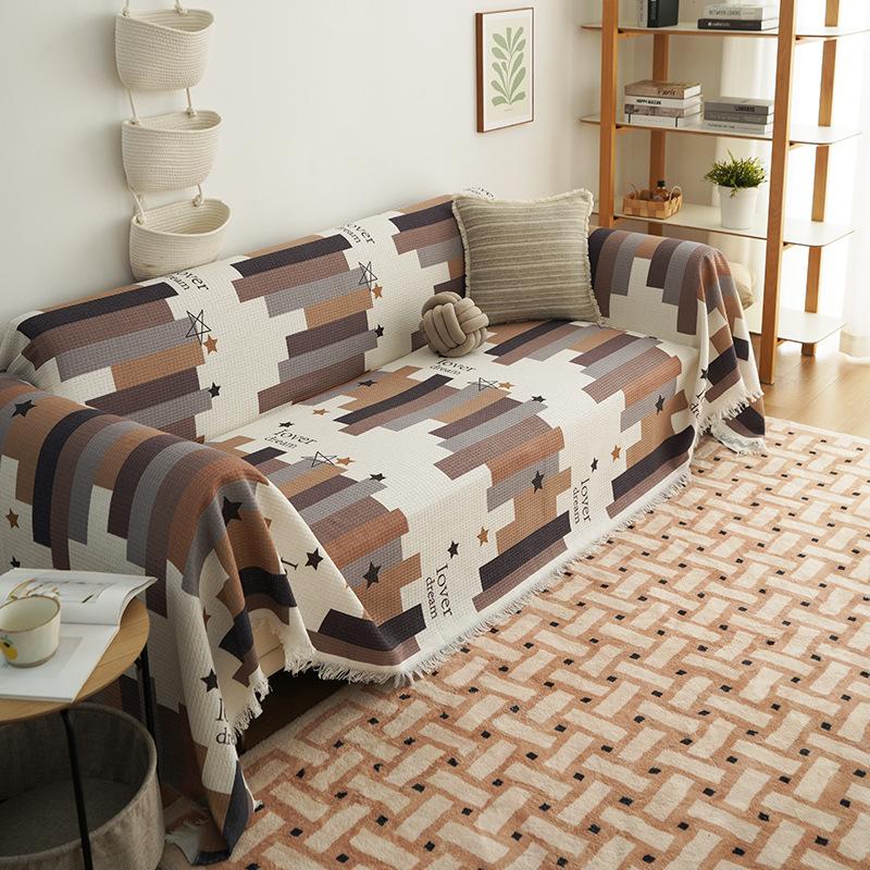 Sofa Cover Towel Nordic Style Non-Slip Sofa Blanket Full Covered Bag Sofa Cushion Cover Cover Four Seasons Universal