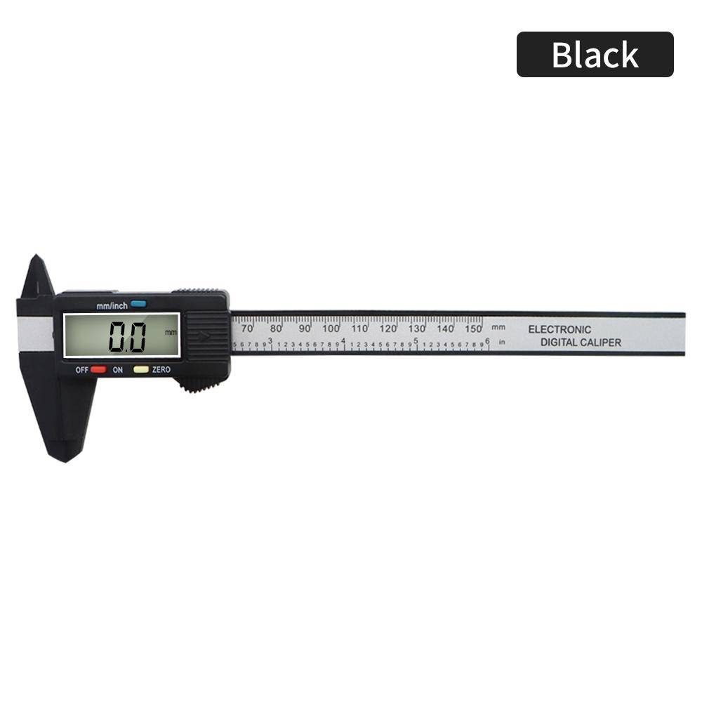 150mm Digital Vernier Calipers LCD Electronic Carbon Fiber Gauge 0.1mm Micrometer Digital Ruler Height Depth Measuring Tool