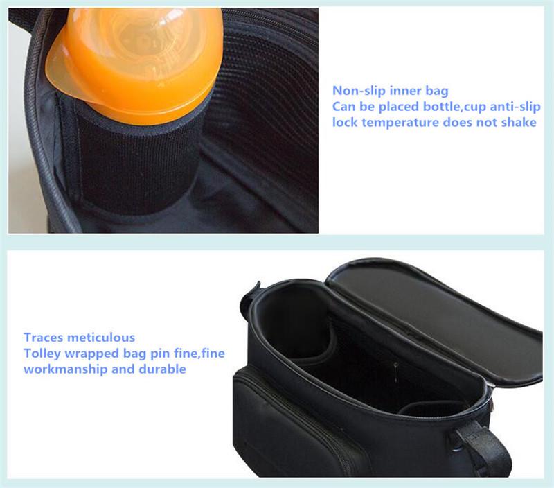 Baby Stroller Storage Organizer and Accessories Bag for Mommy