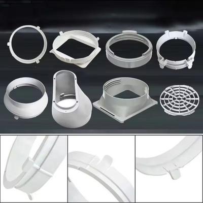 ABS Air Conditioner Exhaust Hose Connector Replacement Round/Square Shaped Exhaust Duct Hose Adapter