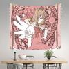 Anime Cardcaptor Sakura Tapestry Room decoration Home Decoration Tapestry Decor Accessories Cute Room Decor