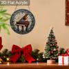 Acrylic Ornate Grand Piano Suncatcher, Stained Glass Effect Window Hanging Ornament for Music Lover Gifts