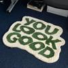 Nordic Letter Irregular Carpets Decoration Bedroom Bedside Plush Rug Home Sofa Living Room Fashion Non-slip Floor Mat Washable