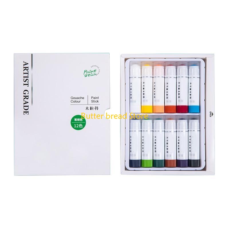 

W89C Art Soft Gouache Pastels Multi Color Strong Coverage for Coloring Drawing