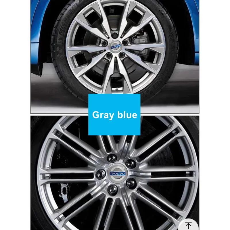 4PCS 64mm Car Wheel Center Hub Cap Rim Cover Emblem Stickers For Volvo XC60 V60 S60 V40 V50 S40 S80 C30 XC40 XC70 XC90 R Design