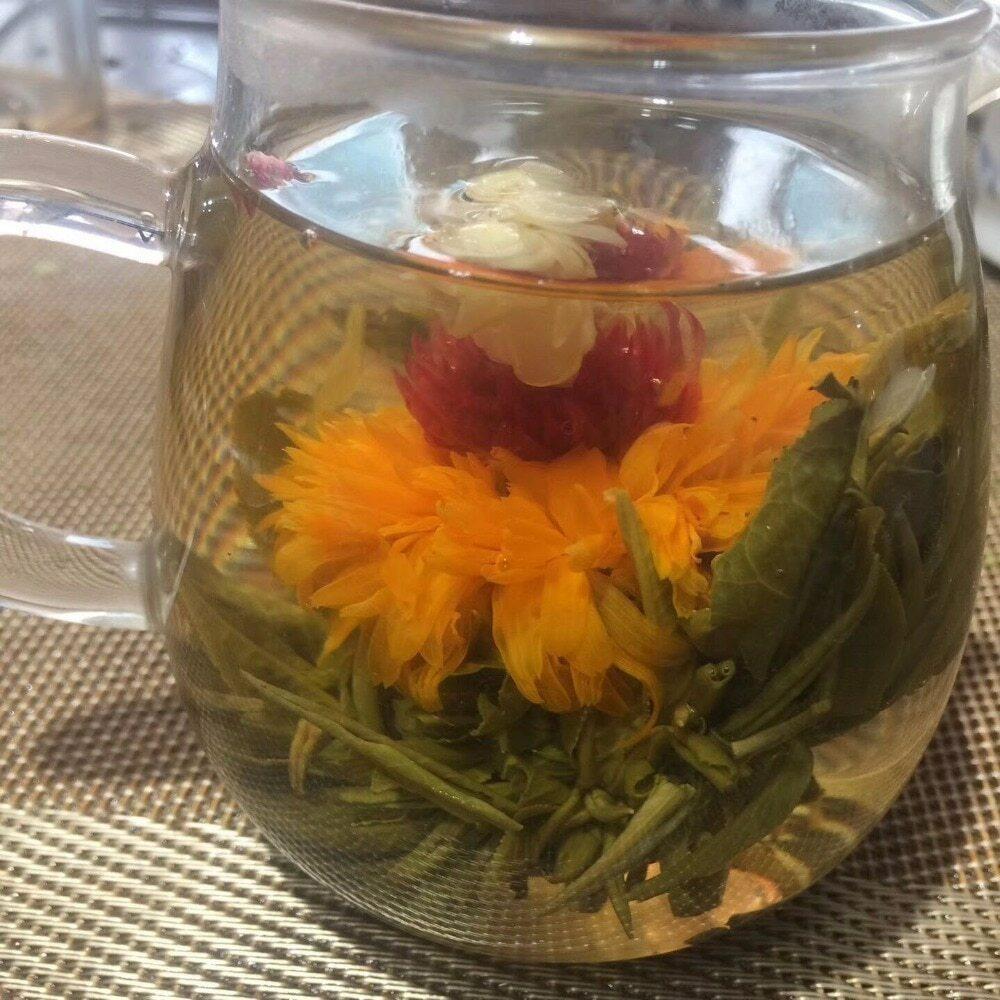 Handmade Blooming Tea 16 Assorted Flower Balls 130g Natural Flowering Tea Collection