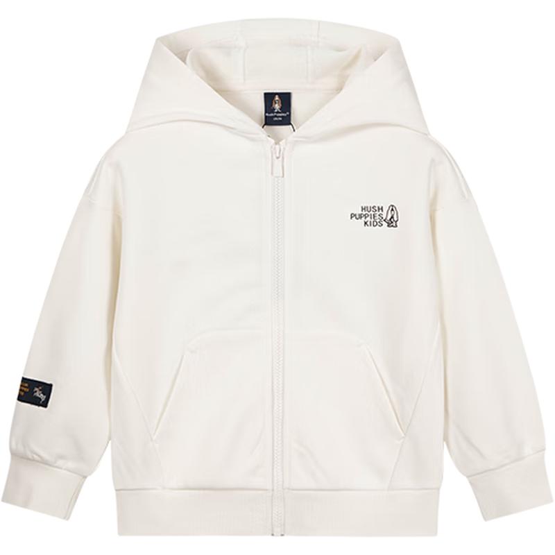 Повседневная толстовка-куртка с капюшоном для детей Hush Puppies 140 грязно-белый