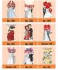 Hand-Painted Wedding & Engagement Cartoon Figure Welcome Standee