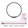 [Colantotte] Official Limited Edition Towel Set, Magnetic Necklace TAO RAFFI Matte Black Necklace (Men's/Women's, M, 43cm)