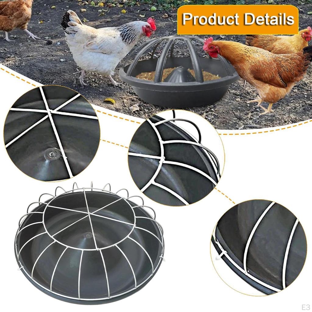 Chicken Feeder feed Bucket Animal Husbandry Supplies Farm Portable Dispensing Tray Goose