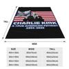 Charlie Kirk Shoot Blanket Quality Super Warm  Bedding Throws Winter Girls Boys Couch Chair Fashion Bedspread