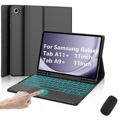 2025 Samsung Tab A11+ Podświetlana Klawiatura Bluetooth i Magnetyczne Miękkie Etui Ochronne dla Tabletu 9+