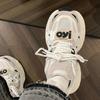Retro mesh breathable and light dad shoes girl 2025 autumn niche versatile casual shoes ins trendy shoes trendy girl