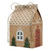 25/50/100pcs Christmas Cookie Storage Bag House-shaped Present Bag New Gift Bags  Holiday Decor