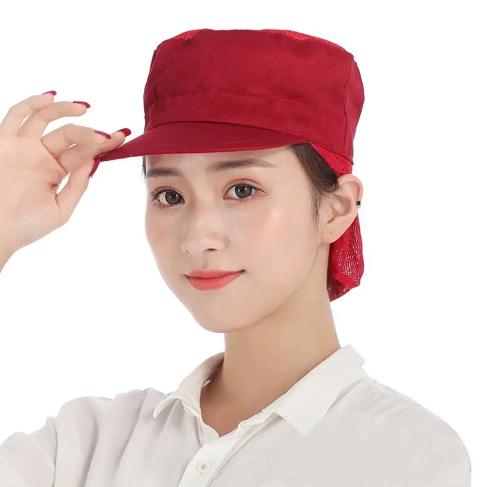 

Kitchen Work Hat Chef Hat Cooking Hygienic Cap Baking Smoke-proof Dust Breathable Mesh Hotel Cook Cap Restaurants Accessories