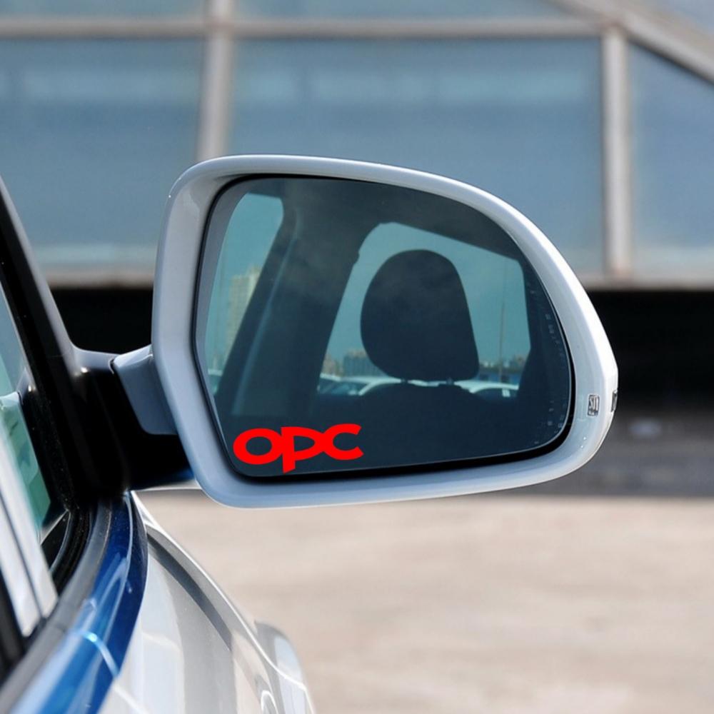 4pcs,car rearview mirror/makeup mirror stickersFor Opel OPC GTC Astra J H G K Insignia Corsa D B E Mokka Vectra Meriva kbd066