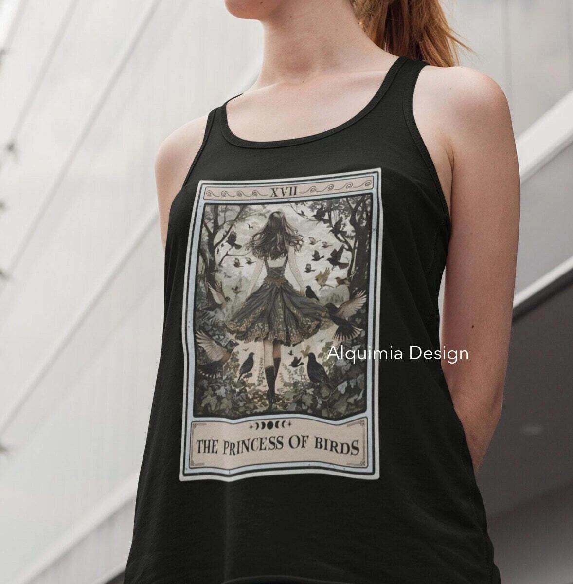 The Princess of Birds Tarot Card Tank Top L