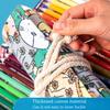 24/36/48/72 Hole Colorful Cloth Pencil Case Stationery Pencil Storage Bag Paint Brush Pen Bag Pencil Roll Case School Supplies