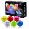 Illuminated Golf Ball Up LED New Popular Golf Ball Set of Glows At Multicolor Light, 6, Night, (Style 1)