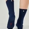 MONTH IN MONTH OUT Pit a Pat Glitter Socks _ NAVY