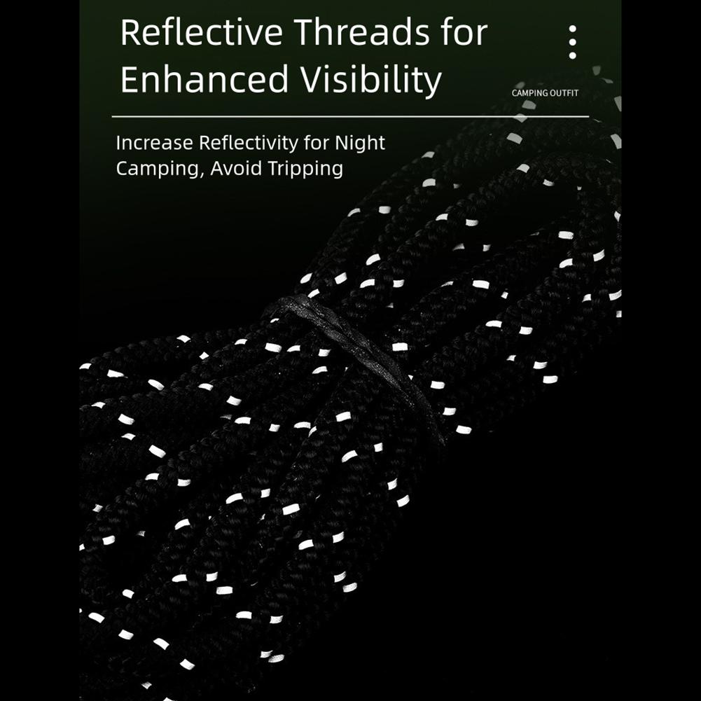 5M Length Adjustable Lanyard Pulley Hook Tent Fastener