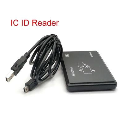 125KHz 13.56MHz RFID Okuyucu USB Yakınlık Sensörü Akıllı Kart Okuyucu Sürücüsüz Kart Basma Cihazı Erişim Kontrolü için USB IC ID Okuyucu