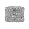 Exaggerated And Grand Zircon Ring With Full Diamonds For Women 925 Silver Fashion Jewelry For Parties Weddings Of Men Gift