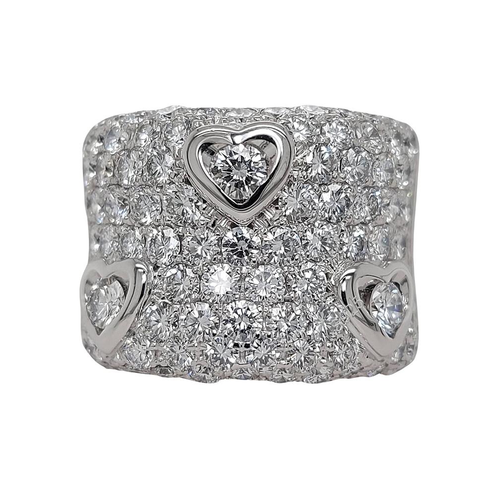 

Exaggerated And Grand Zircon Ring With Full Diamonds For Women 925 Silver Fashion Jewelry For Parties Weddings Of Men Gift 6 белый