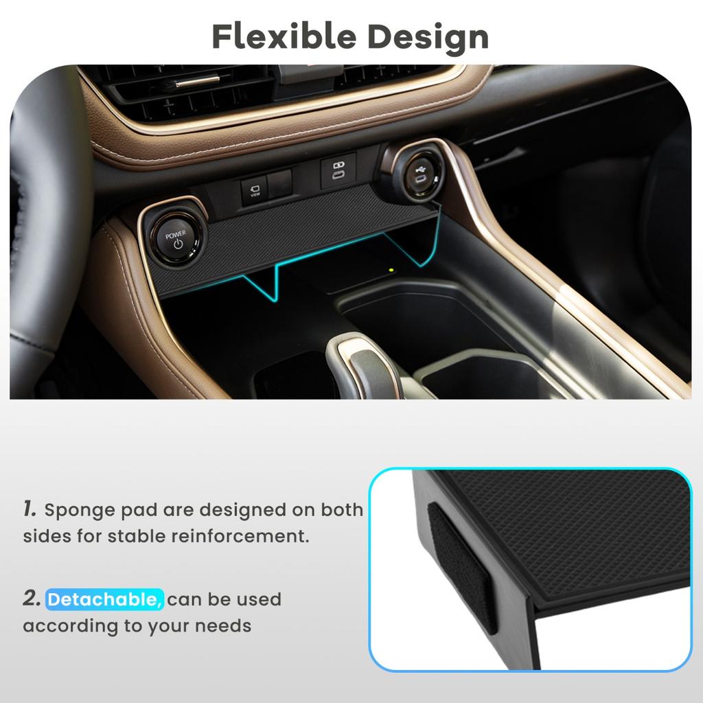 Center Console Organizer For Toyota Grand Highlander 2023 2024 2025 2026 Console Organizer Storage Tray ABS Interior Accessories