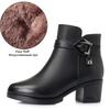 Fashion AIYUQI Women Snow Boots Genuine Leather 2025 New Winter Women Ankle Boots Large Size Wool Warm Non Slip Mom Boots