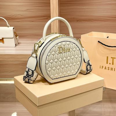 Neue Mode Stickerei Tasche Handtasche Umhängetasche Kleine Runde Tasche