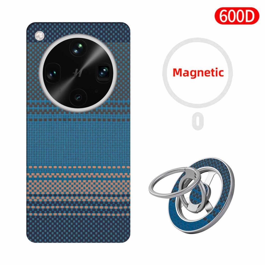 600D Real-thin Carbon Fiber Phone Case for Oppo Find X9 Ultra Vegan Leather Edition Case Aramid Fiber Fabric Thinhard Magnetic