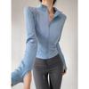 Quick Drying Sports Coat Women's Tight Top Yoga Jacket Long Sleeve Zipper Jacket Running Fitness Women's Jacket S-3XL