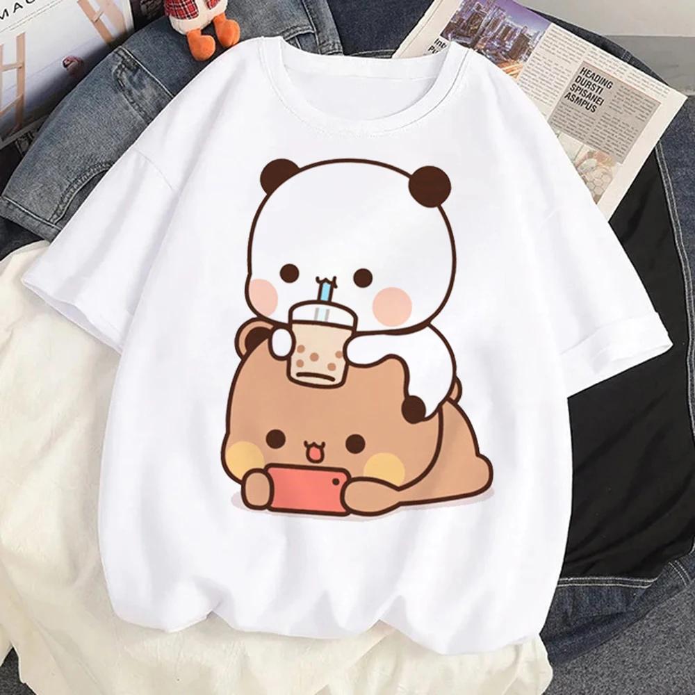 Bubu Dudu T Shirt Women Kawaii Cartoon Cotton Punk Funny T-shirt Hip Hop Unisex Streetwear Harajuku Anime Tshirt Female Clothing