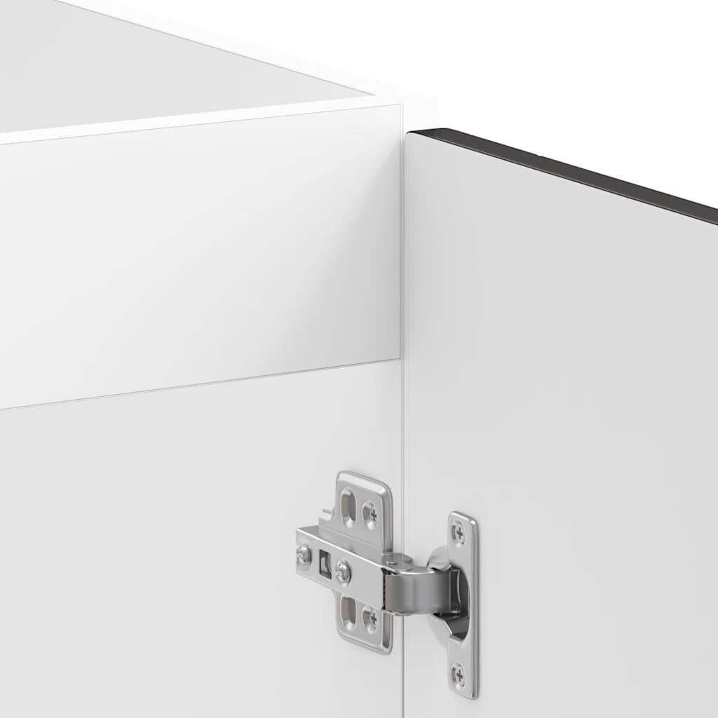 Under Sink Cabinet Porto Black 80 X 46 X 81.5 Cm Particleboard