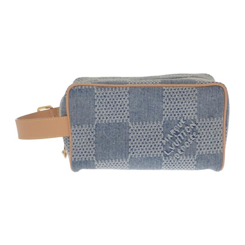 

LOUIS VUITTON N40753 Handbag blue denim/leather mens