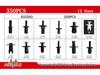 730PCS Universal Car Buckle Kit, 17 Types Mixed Set HE43