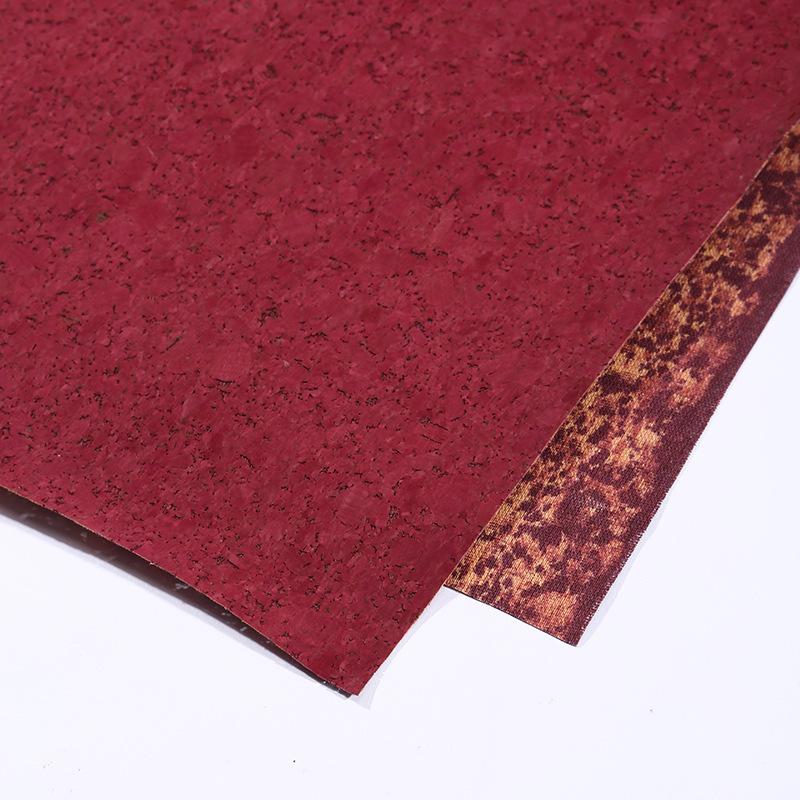 100x138cm Soft Natural Cork PU Leather Fabric for DIY Furniture Background Bags Sofa Car Decoration Upholstery Craft Material