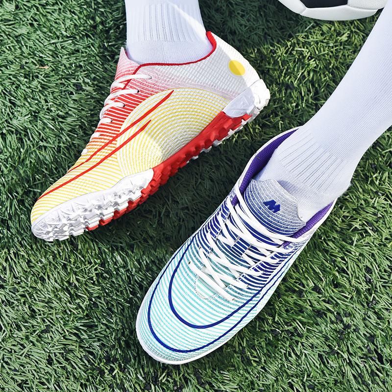 Yuanyang nowe buty piłkarskie studenckie męskie i damskie trening na trawie AG długie korki TF krótkie korki buty sportowe jednoczęściowe 2025