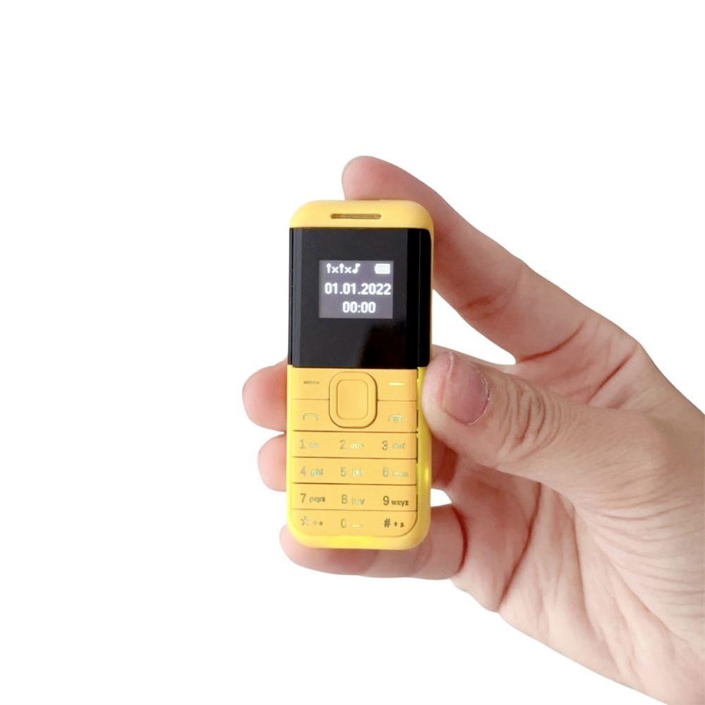 BM222 Unlock Mini Mobile Phone With Blacklist Function 0.66 Inch Mobile Phone Dialer Dual SIM Cards For Elderly Kids