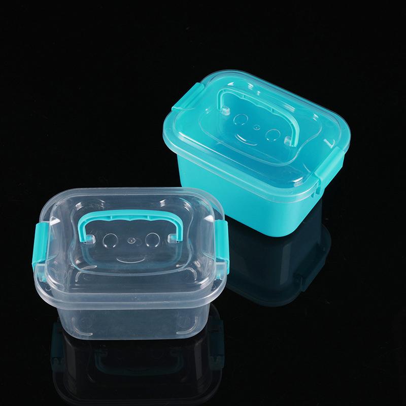 Caja de Almacenamiento de Herramientas de Plástico Transparente Cuadrada Contenedor de Cuentas para Joyería Caja para Accesorios de Herramientas Eléctricas Estuche Organizador para Artículos Pequeños y Misceláneos