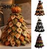 Artistic Patchwork Starter Set DIY Quilted Fabric Christmas Tree Craft Kit, Vintage Handmade Seasonal Home Decor Projects Xmas Sewing Set, Tabletop