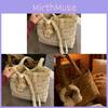 Nylon Tote Bag With Butterfly Embroidery And Large Capacity For Casual Travel And Daily Use