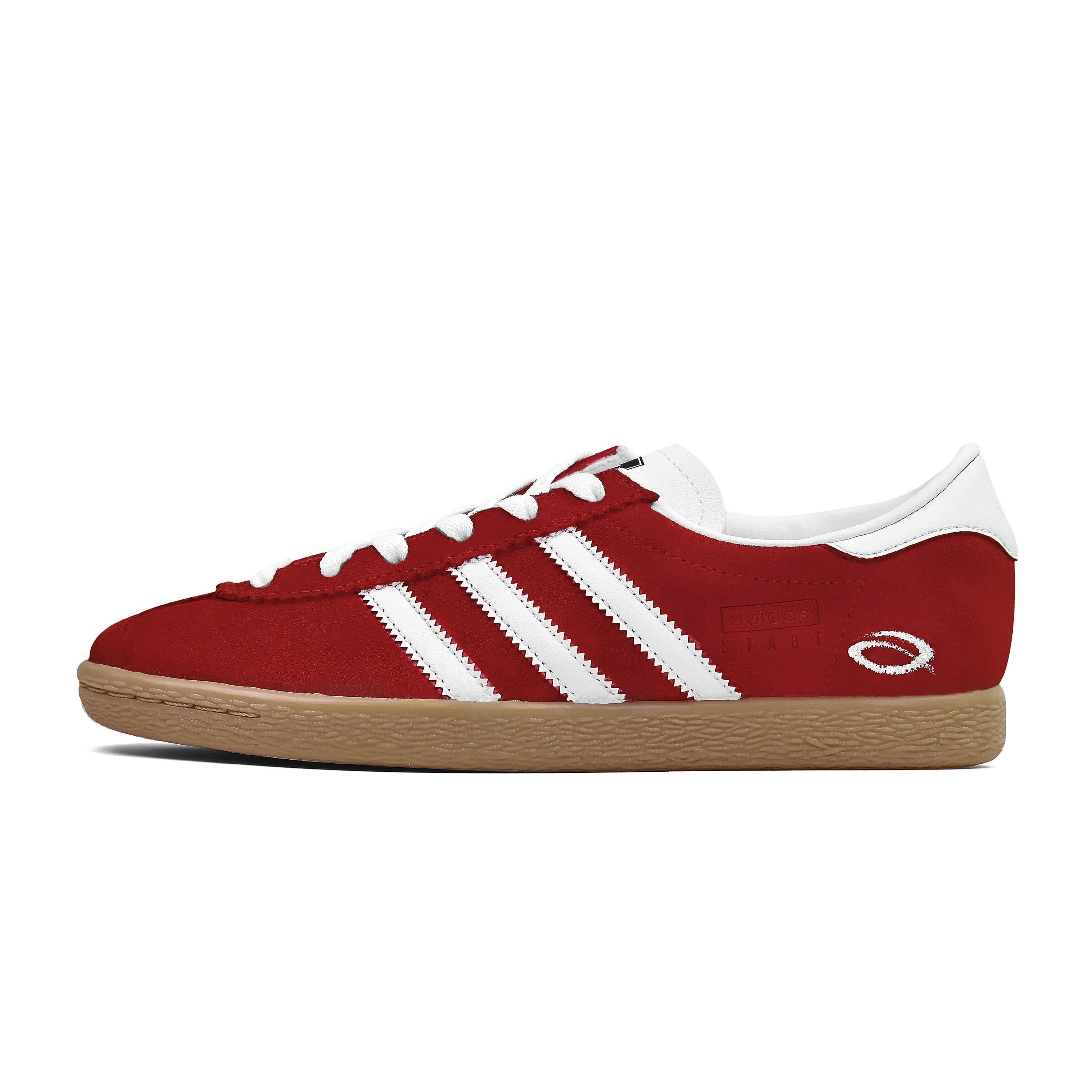 

Adidas Originals Stadt Low top German Army Trainers Unisex Red JR6343(Team962-) 35⅔