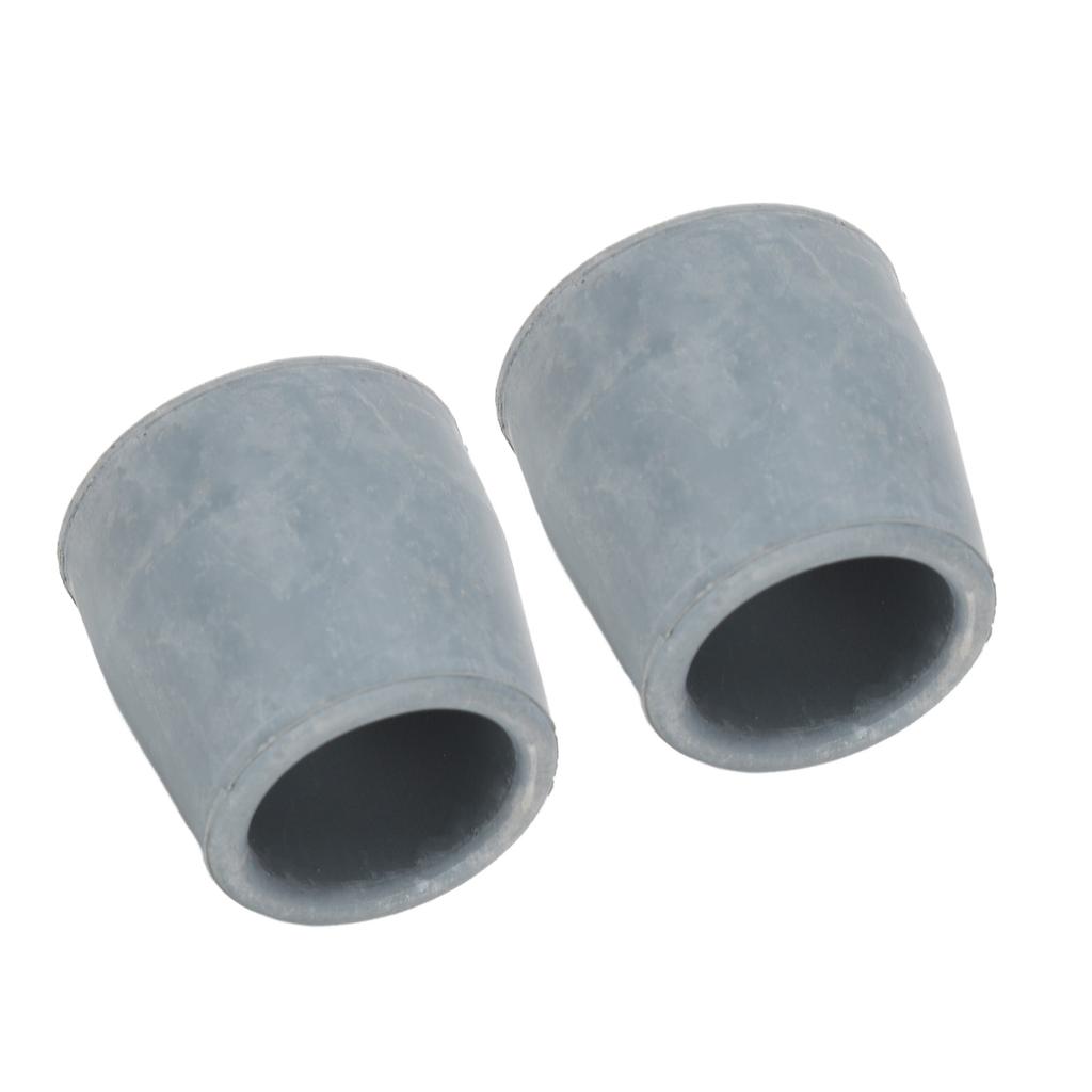 10pcs Rubber Crutch Tip Set Professional Gray Cane Walker Tip Replacement Accessory 1.1 Inch